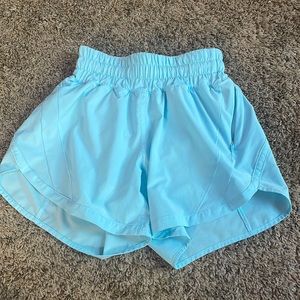 Womens size 0 blue glow tracker shorts